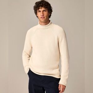 J. Crew Roll Neck Cream Sweater